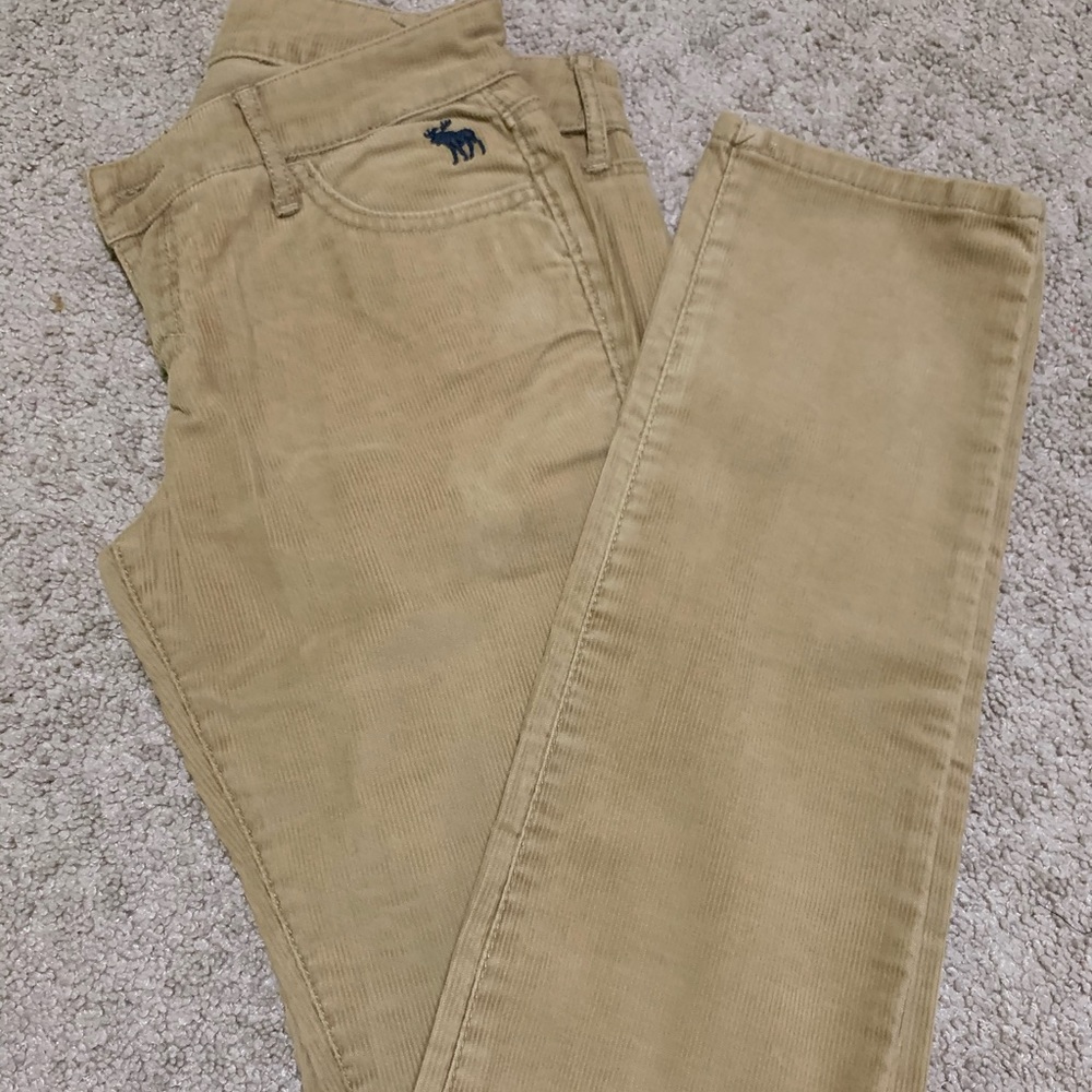 A&F Tan Corduroy Pants